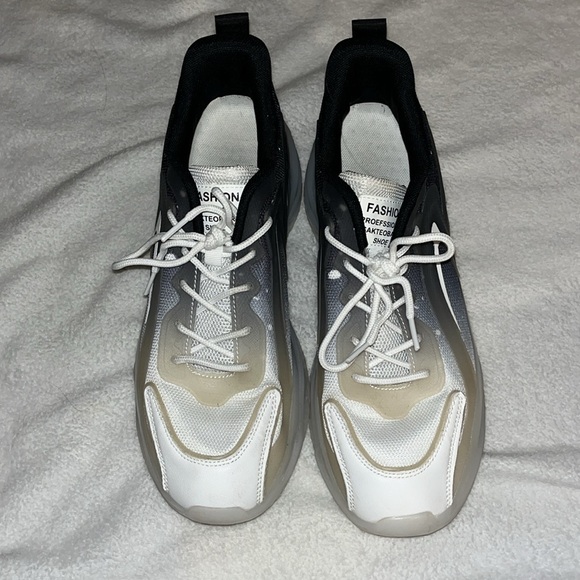 Black, White and Gray Sneakers - Picture 4 of 5